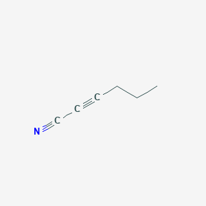 molecular formula C6H7N B14008416 2-Hexynenitrile CAS No. 41727-22-4