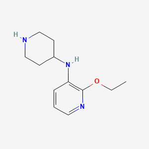 molecular formula C12H19N3O B1400842 2-ethoxy-N-piperidin-4-ylpyridin-3-amine CAS No. 1182438-03-4