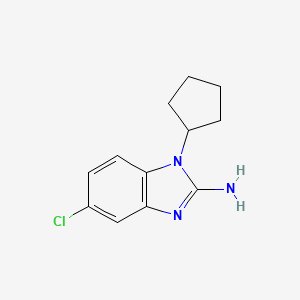 2-Amino-5-chloro-1-cyclopentyl-1H-benzimidazole