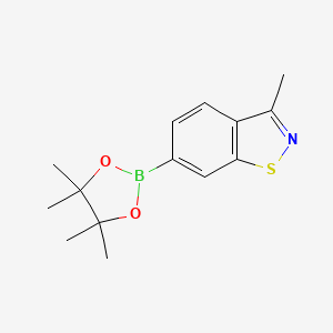 3-Methyl-6-(4,4,5,5-tetramethyl-1,3,2-dioxaborolan-2-YL)benzo[D]isothiazole