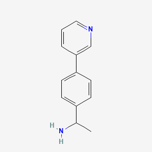 1-[4-(Pyridin-3-yl)phenyl]ethan-1-amine