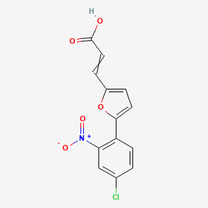 3-[5-(4-Chloro-2-nitrophenyl)furan-2-yl]prop-2-enoic acid