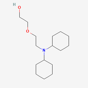 molecular formula C16H31NO2 B1400847 2-[2-(Dicyclohexylamino)ethoxy]ethan-1-ol CAS No. 175974-43-3
