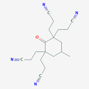 3-[1,3,3-Tris(2-cyanoethyl)-5-methyl-2-oxocyclohexyl]propanenitrile