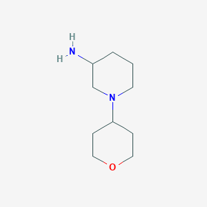 molecular formula C10H20N2O B1400848 1-(tetrahydro-2H-pyran-4-yl)piperidin-3-amine CAS No. 1249443-94-4