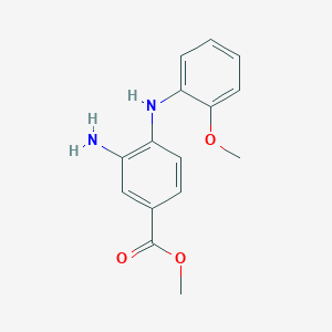 molecular formula C15H16N2O3 B1400849 4-(2-甲氧基苯基氨基)-3-氨基苯甲酸甲酯 CAS No. 942035-01-0