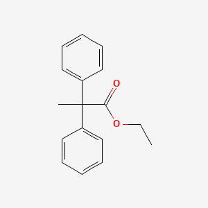 molecular formula C17H18O2 B14008499 Ethyl 2,2-diphenylpropanoate CAS No. 6337-61-7