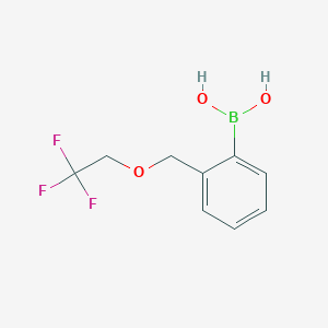 molecular formula C9H10BF3O3 B1400850 2-((2,2,2-Trifluoroethoxy)methyl)phenylboronic acid CAS No. 1334679-91-2