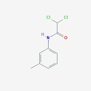 molecular formula C9H9Cl2NO B14008501 Acetamide, N-(3-methylphenyl)-2,2-dichloro- CAS No. 2563-98-6