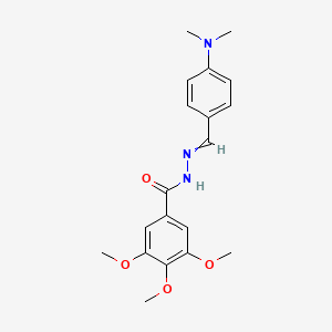 N-[(4-Dimethylaminophenyl)methylideneamino]-3,4,5-trimethoxy-benzamide