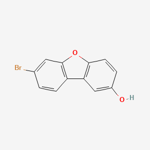 molecular formula C12H7BrO2 B14008510 7-Bromo-2-hydroxydibenzofuran CAS No. 74423-78-2