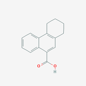 molecular formula C15H14O2 B14008539 1,2,3,4-Tetrahydrophenanthrene-9-carboxylic acid CAS No. 5441-07-6