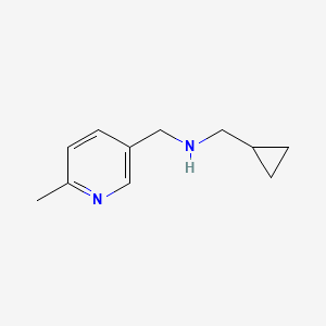 molecular formula C11H16N2 B1400854 (Cyclopropylmethyl)[(6-methylpyridin-3-yl)methyl]amine CAS No. 1182919-86-3