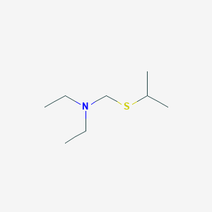 molecular formula C8H19NS B14008554 n-Ethyl-n-[(propan-2-ylsulfanyl)methyl]ethanamine CAS No. 6631-70-5