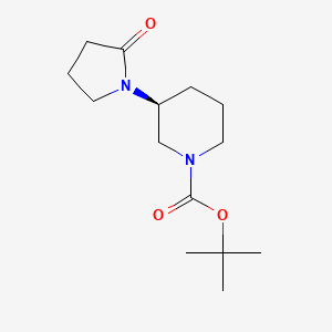 tert-butyl (3S)-3-(2-oxopyrrolidin-1-yl)piperidine-1-carboxylate