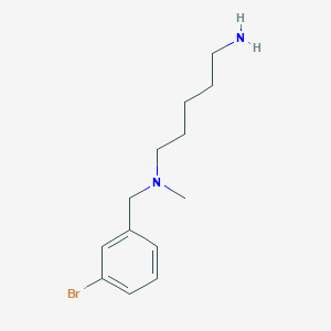 molecular formula C13H21BrN2 B1400857 (5-Aminopentyl)[(3-bromophenyl)methyl]methylamine CAS No. 1247436-05-0