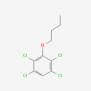 molecular formula C10H10Cl4O B14008570 3-Butoxy-1,2,4,5-tetrachlorobenzene CAS No. 5435-67-6