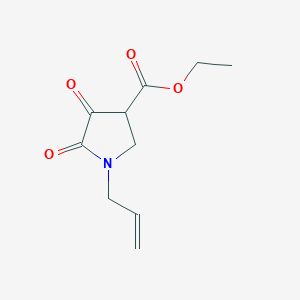 molecular formula C10H13NO4 B14008574 Ethyl 4,5-dioxo-1-prop-2-enylpyrrolidine-3-carboxylate CAS No. 67044-07-9