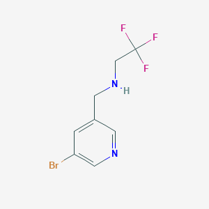 N-((5-bromopyridin-3-yl)methyl)-2,2,2-trifluoroethanamine