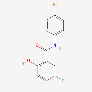 molecular formula C13H9BrClNO2 B14008617 N-(4-bromophenyl)-5-chloro-2-hydroxybenzamide CAS No. 2627-75-0