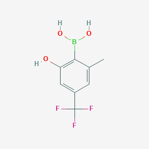 (2-Hydroxy-6-methyl-4-(trifluoromethyl)phenyl)boronic acid