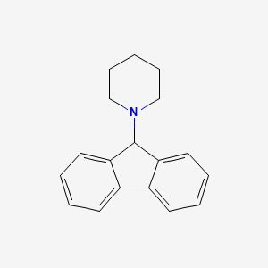 molecular formula C18H19N B14008634 1-(9h-Fluoren-9-yl)piperidine CAS No. 3333-06-0