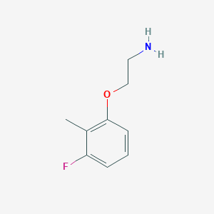 molecular formula C9H12FNO B1400865 2-(3-Fluoro-2-methylphenoxy)ethan-1-amine CAS No. 1371687-56-7