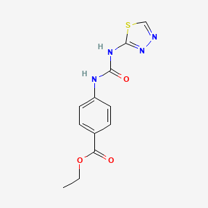 Benzoic acid, 4-[[(1,3,4-thiadiazol-2-ylamino)carbonyl]amino]-, ethyl ester