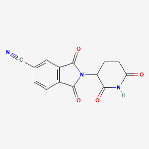 B1400867 2-(2,6-Dioxopiperidin-3-yl)-1,3-dioxoisoindoline-5-carbonitrile CAS No. 1010100-21-6