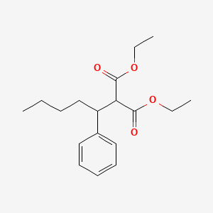 molecular formula C18H26O4 B14008678 Diethyl(1-phenylpentyl)propanedioate CAS No. 5447-69-8