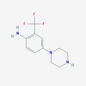 4-(Piperazin-1-yl)-2-(trifluoromethyl)aniline