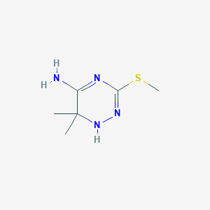 6,6-dimethyl-3-methylsulfanyl-1H-1,2,4-triazin-5-amine