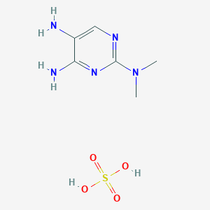 2-N,2-N-dimethylpyrimidine-2,4,5-triamine;sulfuric acid