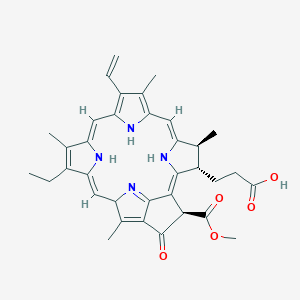 3-[(1Z,3R,9Z,13Z,19Z,21S,22S)-16-ethenyl-11-ethyl-3-methoxycarbonyl-12,17,21,26-tetramethyl-4-oxo-7,23,24,25-tetrazahexacyclo[18.2.1.15,8.110,13.115,18.02,6]hexacosa-1,5(26),6,9,11,13,15,17,19-nonaen-22-yl]propanoic acid