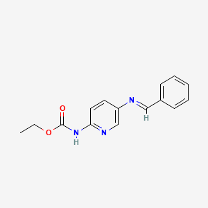 ethyl N-[5-(benzylideneamino)pyridin-2-yl]carbamate