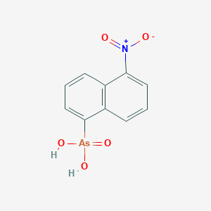 molecular formula C10H8AsNO5 B14008756 (5-Nitronaphthalen-1-yl)arsonic acid CAS No. 5430-36-4