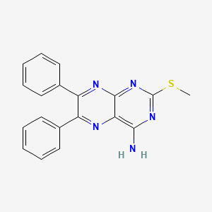 molecular formula C19H15N5S B14008764 2-Methylsulfanyl-6,7-diphenylpteridin-4-amine CAS No. 15263-43-1