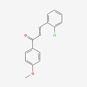 molecular formula C16H13ClO2 B14008794 3-(2-chlorophenyl)-1-(4-methoxyphenyl)prop-2-en-1-one 