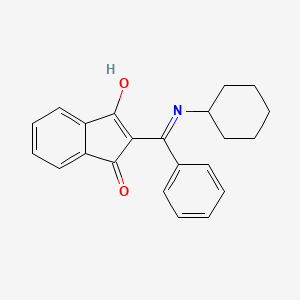 2-(N-cyclohexyl-C-phenylcarbonimidoyl)-3-hydroxyinden-1-one