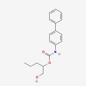 1-hydroxypentan-2-yl N-(4-phenylphenyl)carbamate