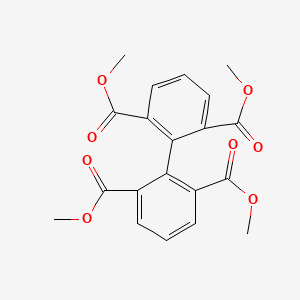 molecular formula C20H18O8 B14008822 Tetramethyl [1,1'-biphenyl]-2,2',6,6'-tetracarboxylate CAS No. 52657-21-3