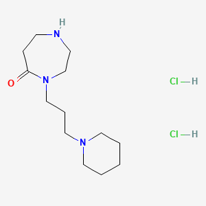 molecular formula C13H27Cl2N3O B1400883 4-(3-Piperidin-1-yl-propyl)-[1,4]diazepan-5-one dihydrochloride CAS No. 955027-66-4