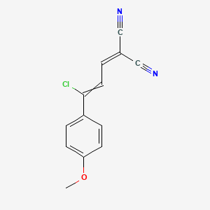 2-[3-Chloro-3-(4-methoxyphenyl)prop-2-enylidene]malononitrile