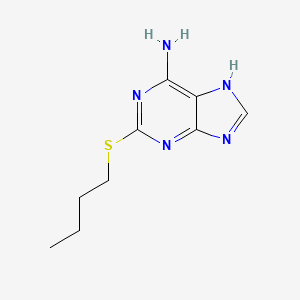 molecular formula C9H13N5S B14008852 2-butylsulfanyl-7H-purin-6-amine CAS No. 72278-43-4