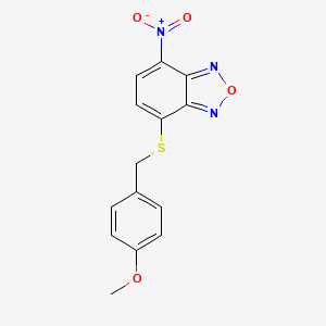 4-((4-Methoxybenzyl)thio)-7-nitrobenzo[c][1,2,5]oxadiazole