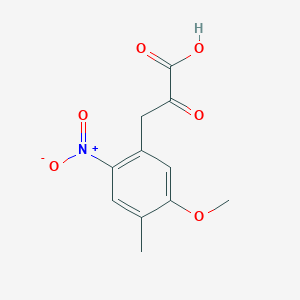 3-(5-Methoxy-4-methyl-2-nitrophenyl)-2-oxopropanoic acid