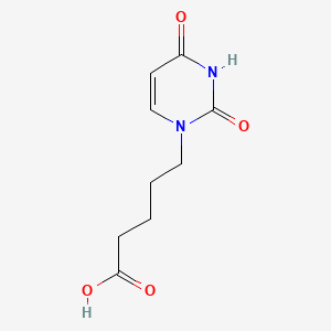 molecular formula C9H12N2O4 B14008946 5-(2,4-Dioxopyrimidin-1-yl)pentanoic acid CAS No. 4114-00-5