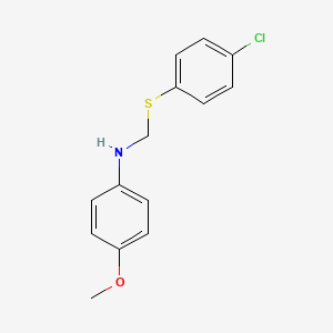 n-{[(4-Chlorophenyl)sulfanyl]methyl}-4-methoxyaniline