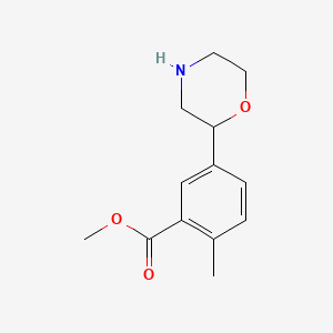 Methyl 2-methyl-5-morpholin-2-yl-benzoate