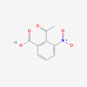 molecular formula C9H7NO5 B14008974 2-Acetyl-3-nitrobenzoic acid CAS No. 7335-59-3